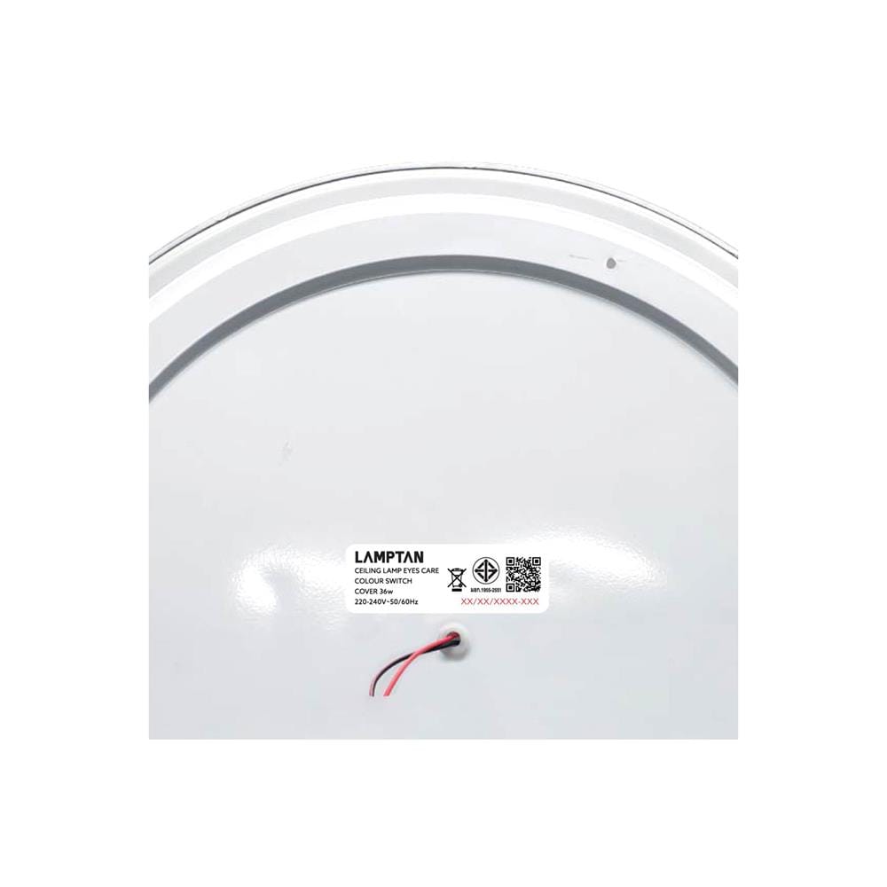 ไฟเพดาน LED LAMPTAN COVER 16 นิ้ว 36 วัตต์ DAYLIGHT/COOL WHITE/WARM WHITE  สีขาว