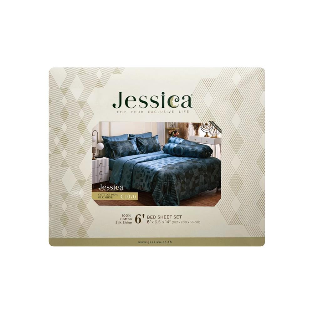 ชุดผ้าปูที่นอน 6 ฟุต (ชุด 5 ชิ้น) JESSICA COTTON 20066-C1070