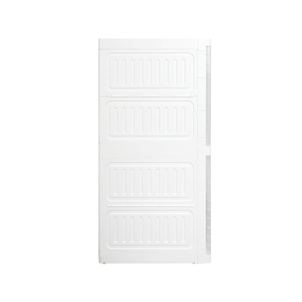 ตู้บานเปิด 2 ชั้น STACKO SNOWY 60x55x117 ซม. สีขาว
