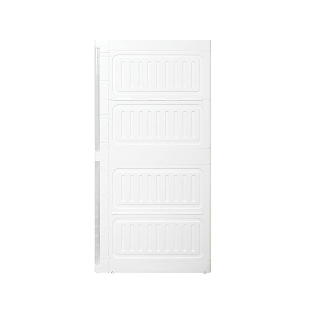 ตู้บานเปิด 2 ชั้น STACKO SNOWY 60x55x117 ซม. สีขาว