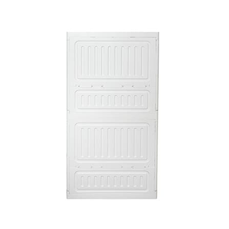 ตู้บานเปิด 2 ชั้น STACKO SNOWY 60x55x117 ซม. สีขาว_4