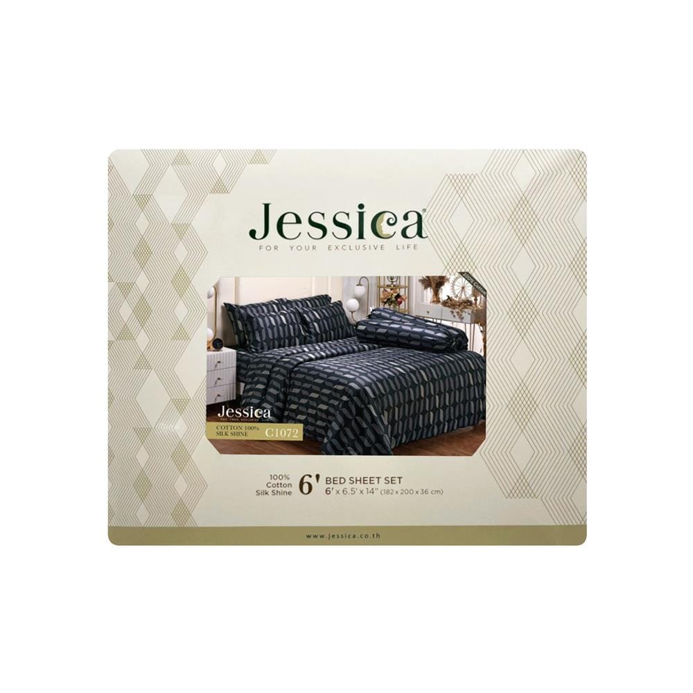 ชุดผ้าปูที่นอน 6 ฟุต (ชุด 5 ชิ้น) JESSICA COTTON 20066-C1072