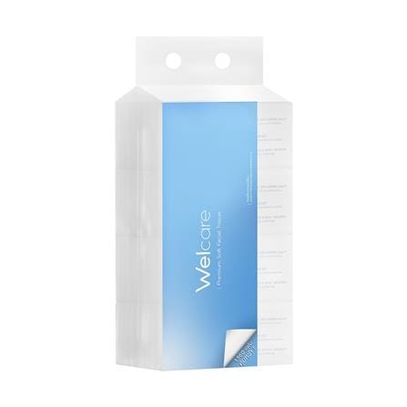 กระดาษเช็ดหน้า WELCARE PREMIUM SOFT FACIAL 390 แผ่...