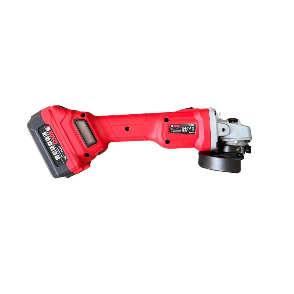 เครื่องเจียรไร้สาย 4 นิ้ว (พร้อมแบตเตอรี่) KOVET KD-6851 21 โวลต์