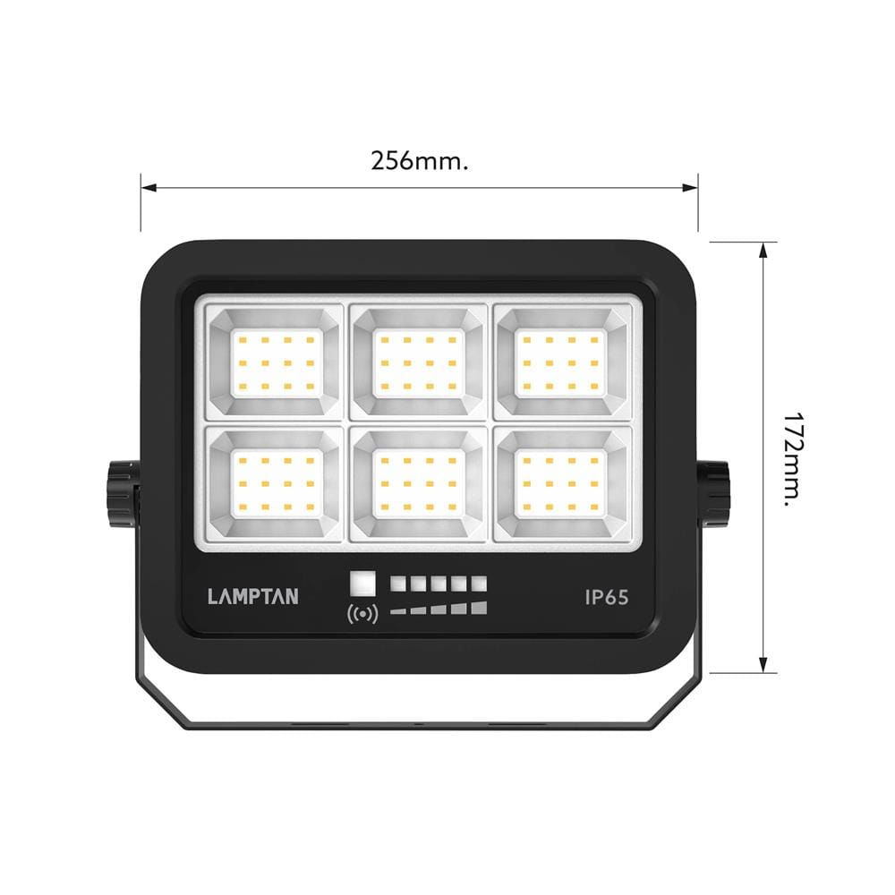 สปอตไลท์ SOLAR LAMPTAN ADVANCE 400 วัตต์ DAYLIGHT สีดำ