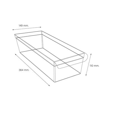 กล่องใสอเนกประสงค์ KECH PULLA ไซซ์ M 14.9x36.4x11 ซม._4