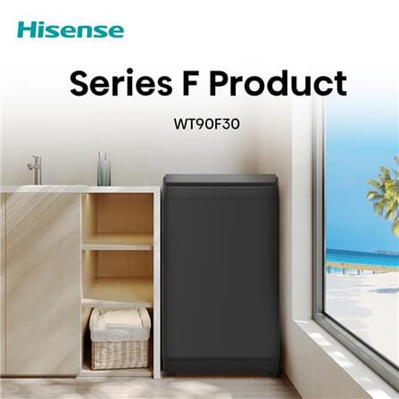 เครื่องซักผ้าฝาบน HISENSE WT90F30 9 กก. สีดำ_5