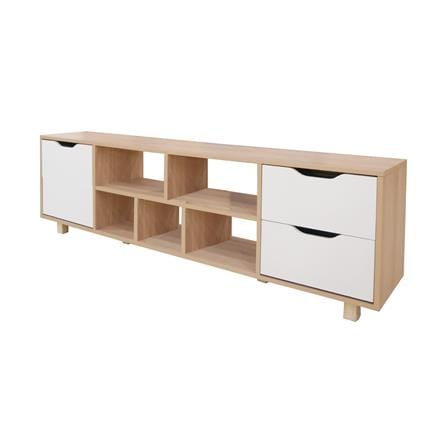 ตู้วางทีวี FURDINI MINIE 160 ซม. สีไม้/ขาว_0