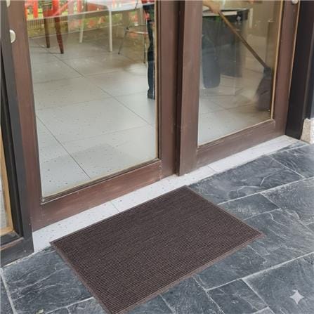 พรมเช็ดเท้าดักฝุ่น KLEEN-TEX STRIPE 45x75 ซม. สีน้ำตาล_5