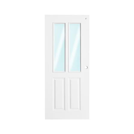 ประตูภายนอก UPVC เจาะลูกบิด MODERNWOOD MGR005 80x2...