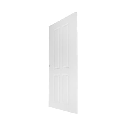 ประตูภายนอก UPVC เจาะลูกบิด MODERNWOOD MWR005 90x200 ซม. สีขาว_1