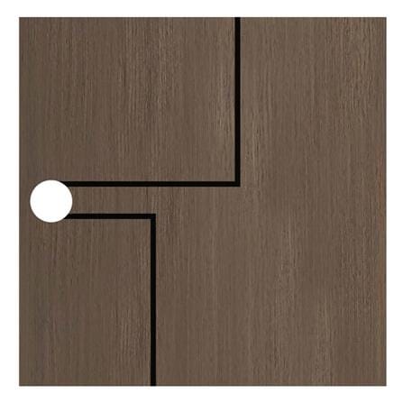 ประตูภายใน UPVC เจาะลูกบิด MODERNWOOD LMWNR15 80x200 ซม. สีโอ๊ค_2