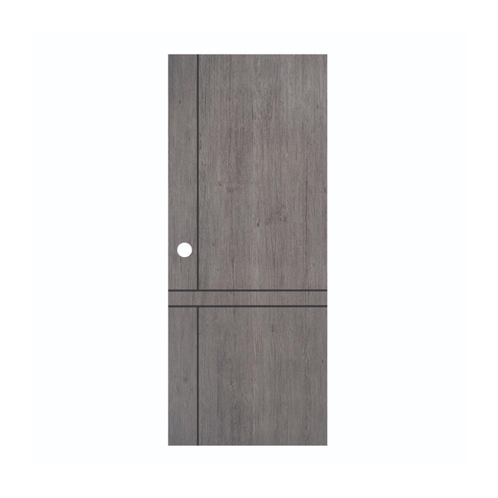 ประตูภายใน UPVC เจาะลูกบิด MODERNWOOD LMWNR10 80x200 ซม. สีเกรย์โอ๊ค