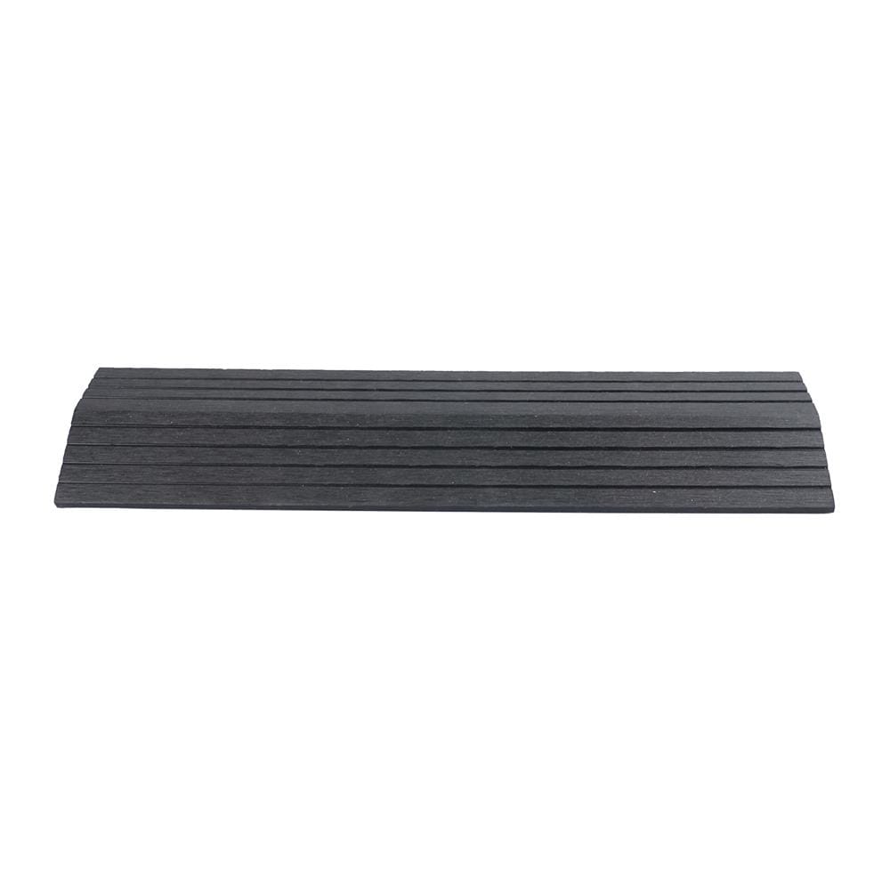 ตัวจบทางเท้า WPC ลายตรง SPRING 30x7.5 ซม. สีดำ