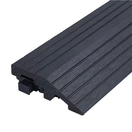 ตัวจบทางเท้า WPC ลายตรง SPRING 30x7.5 ซม. สีดำ_2