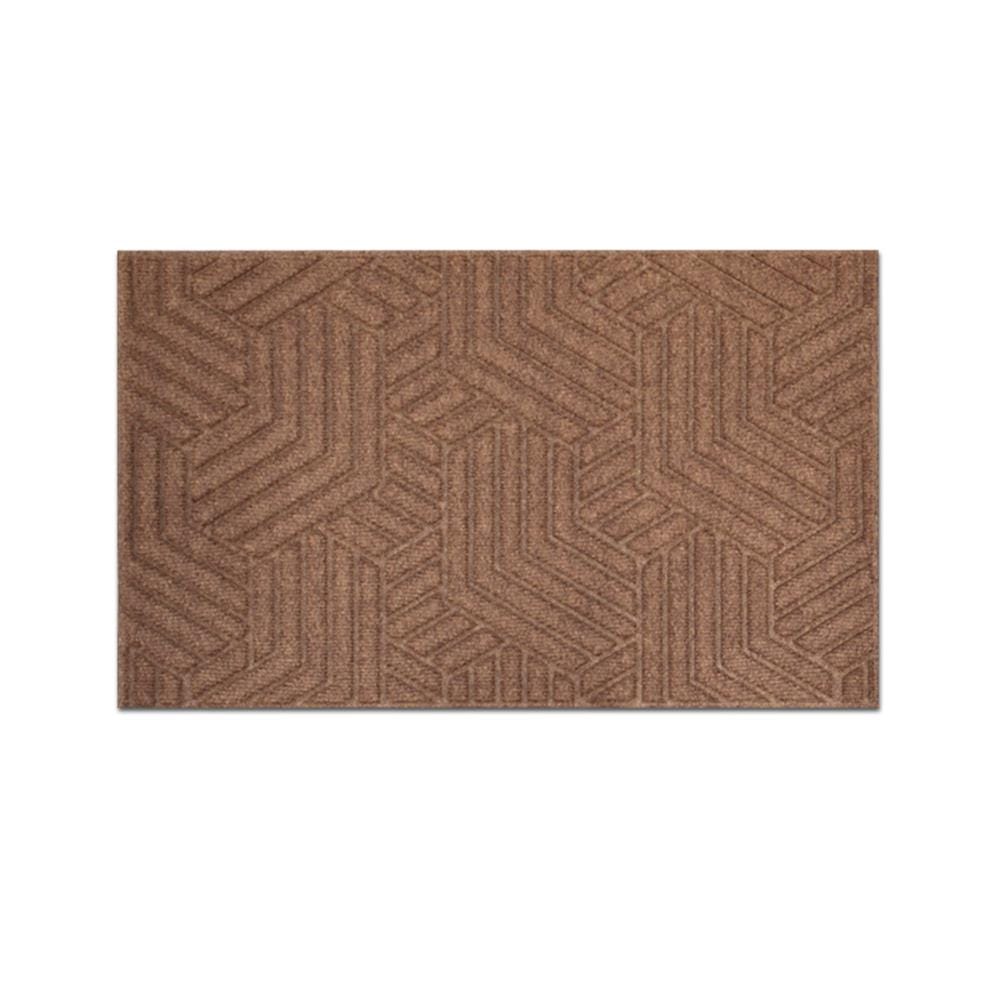 พรมเช็ดเท้าดักฝุ่น DEE-ECO 45x75 ซม. สีน้ำตาล/เบจ