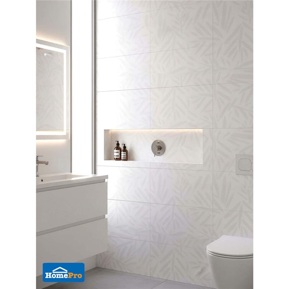 กระเบื้องผนัง 30x45 ซม. DURAGRES ริโคล่า ไวท์ A 1.08 ตร.ม.