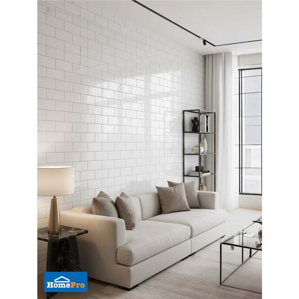 กระเบื้องผนัง 30x45 ซม. DURAGRES มาเว่น บริค ไวท์ A 1.08 ตร.ม.
