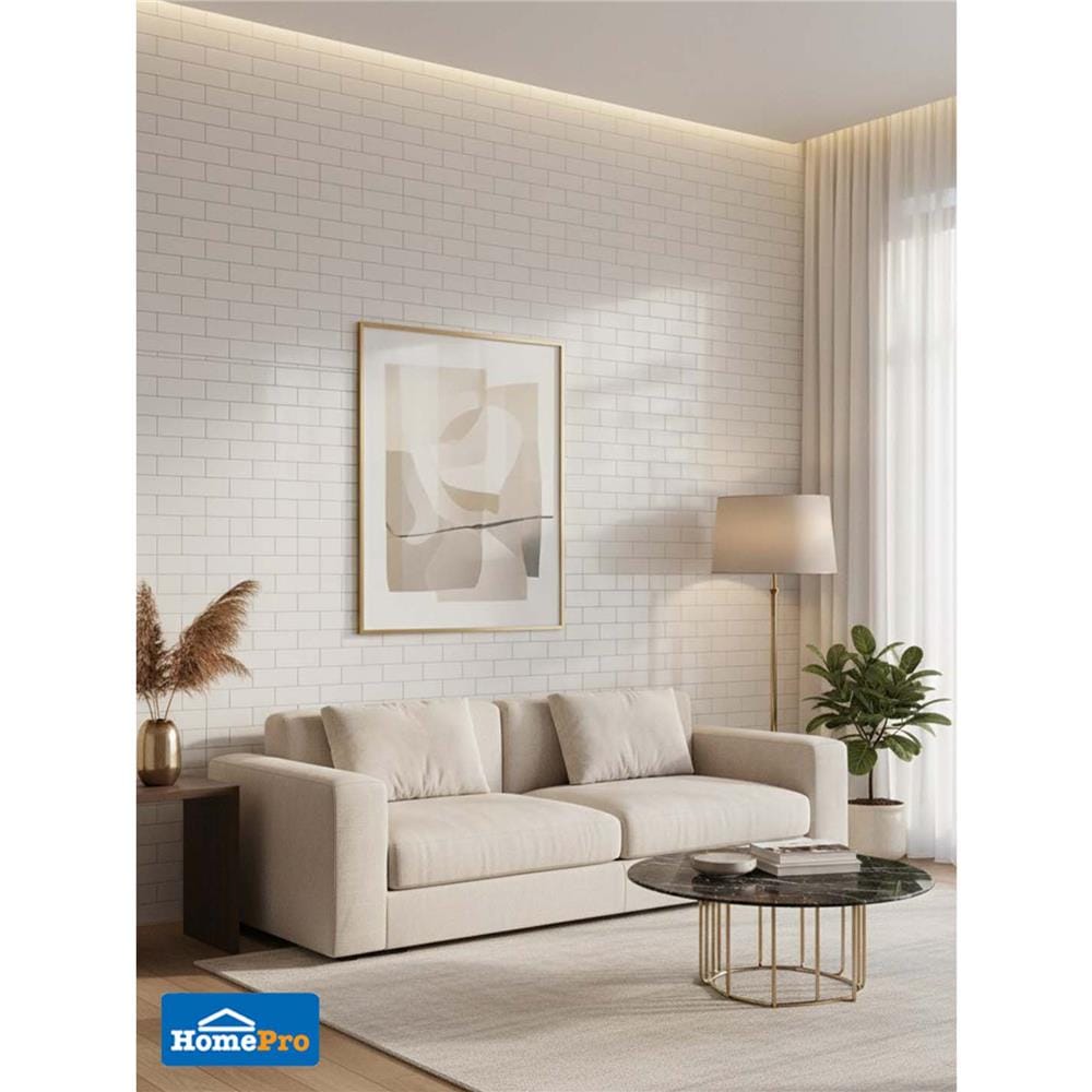 กระเบื้องผนัง 30x45 ซม. DURAGRES มาเว่น บริค ไวท์ A 1.08 ตร.ม.