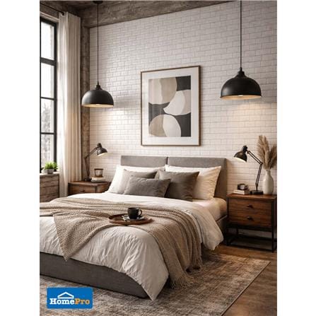 กระเบื้องผนัง 30x45 ซม. DURAGRES มาเว่น บริค ไวท์ A 1.08 ตร.ม._5