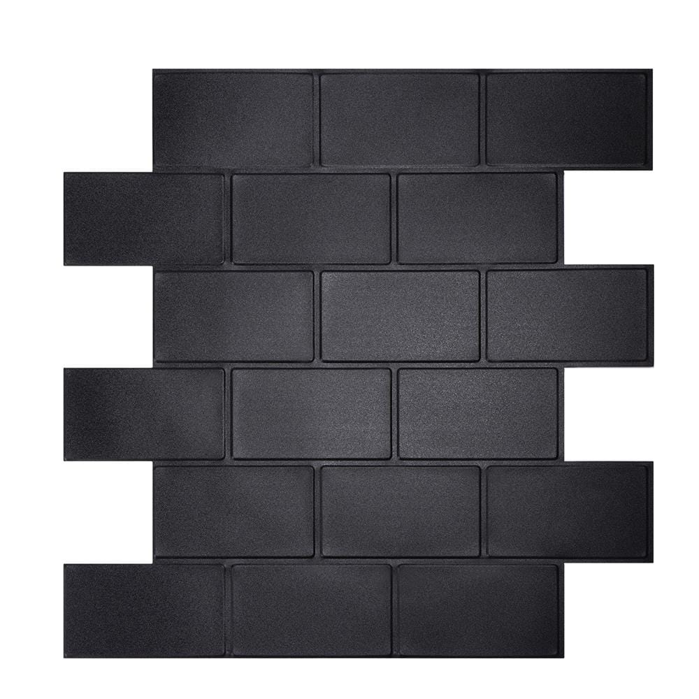 สติ๊กเกอร์ D.I.Y HOME LIVING STYLE MATT 30x30 ซม. สีดำ (แพ็ก 4 ชิ้น)