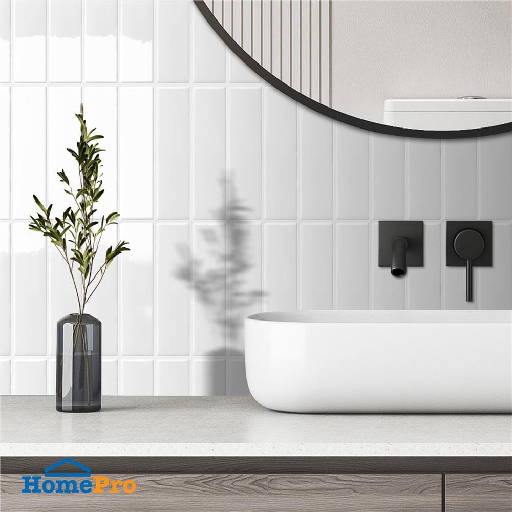 สติ๊กเกอร์ D.I.Y HOME LIVING STYLE GLOSSY 22x29 ซม. สีขาว (แพ็ก 4 ชิ้น)