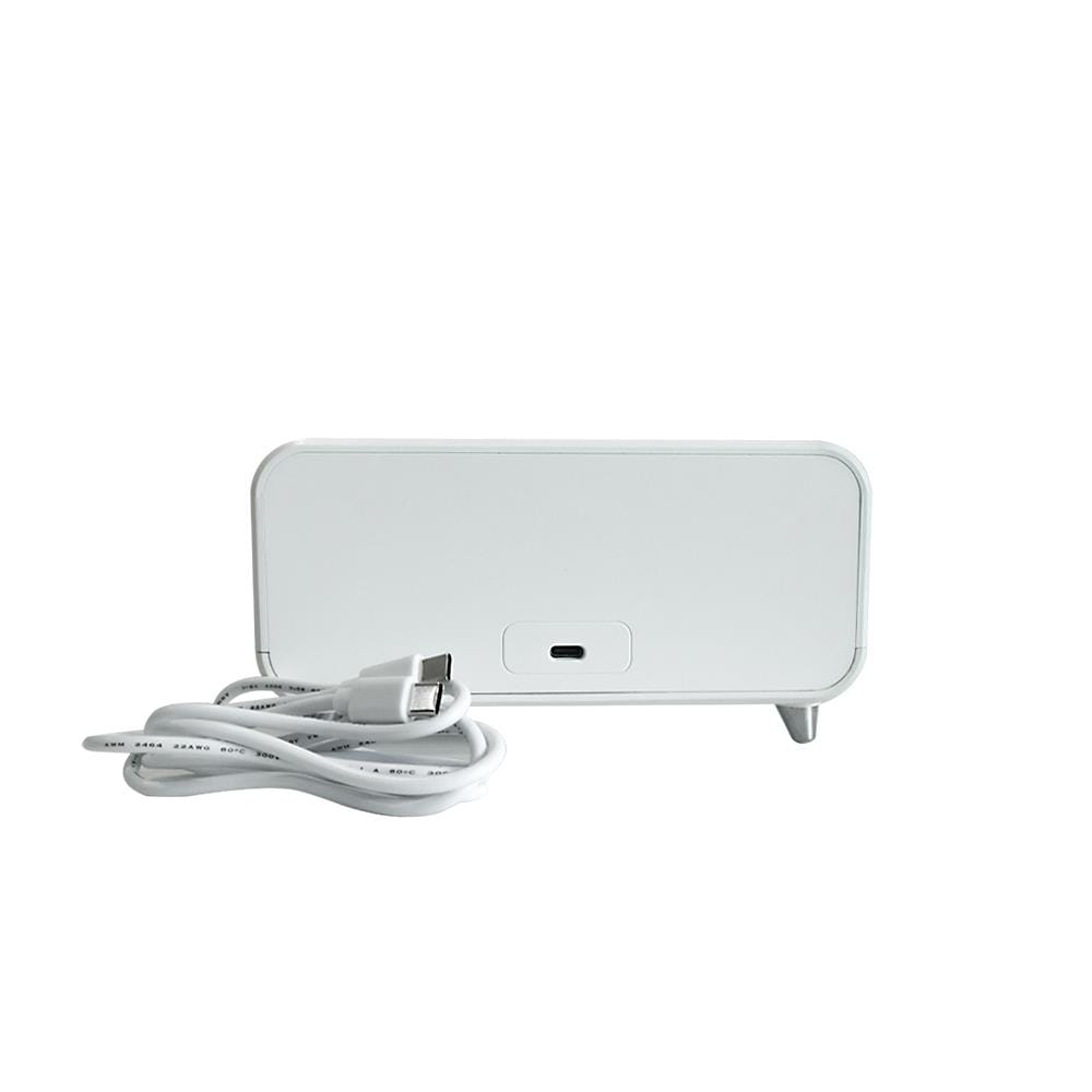 นาฬิกาดิจิทัล LED RIN 2150704022 6.6x3.4 นิ้ว สีขาว