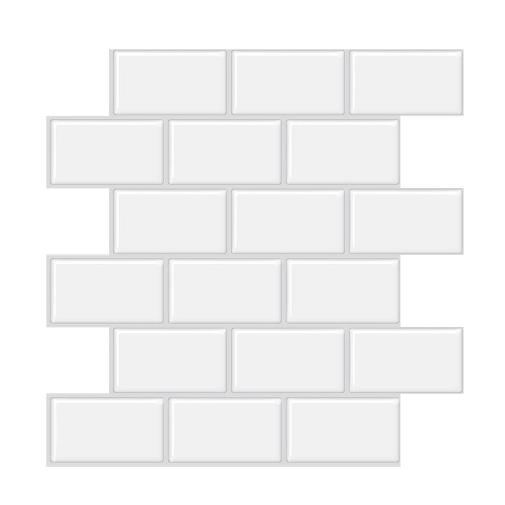 สติ๊กเกอร์ D.I.Y HOME LIVING STYLE GROUT 30x30 ซม. สีขาว (แพ็ก 4 ชิ้น)