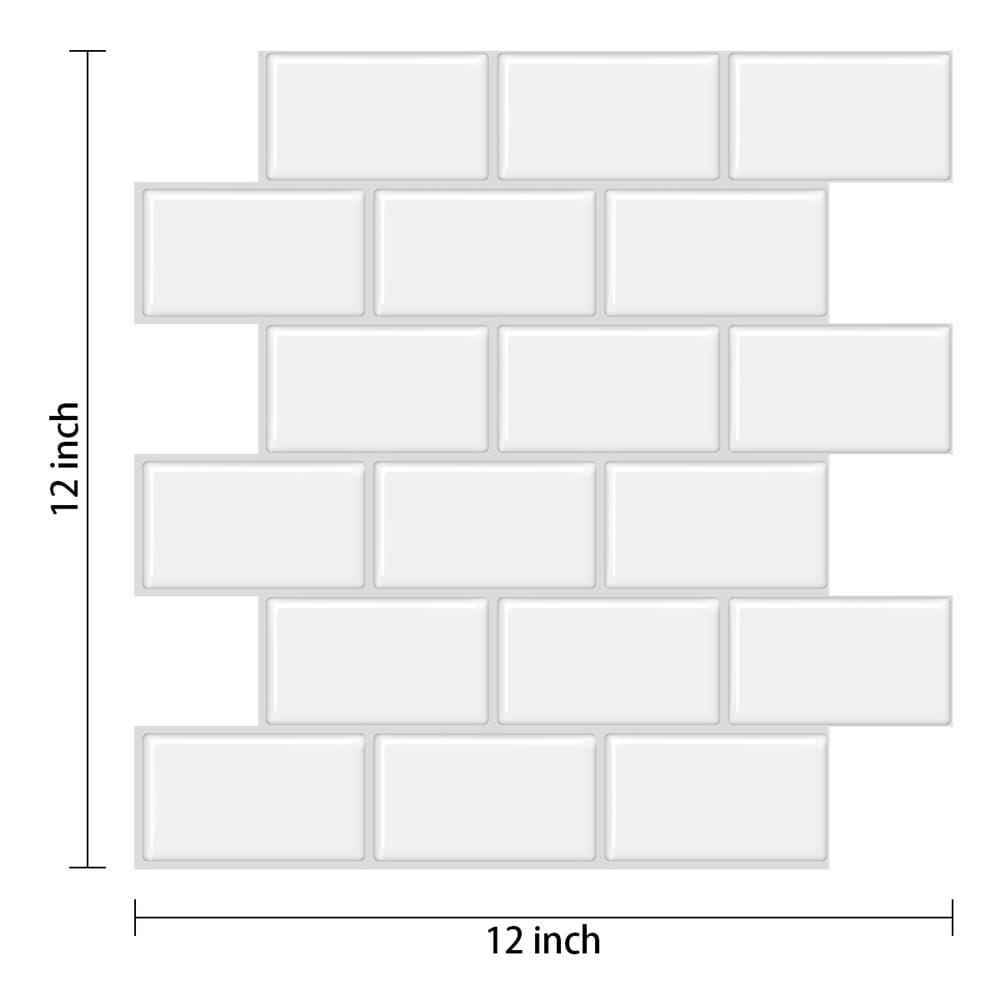 สติ๊กเกอร์ D.I.Y HOME LIVING STYLE GROUT 30x30 ซม. สีขาว (แพ็ก 4 ชิ้น)