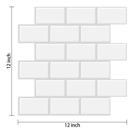 สติ๊กเกอร์ D.I.Y HOME LIVING STYLE GROUT 30x30 ซม. สีขาว (แพ็ก 4 ชิ้น)_4