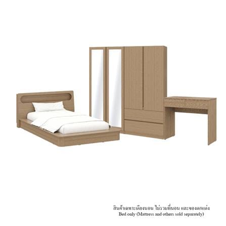 ชุดห้องนอน 3.5 ฟุต KONCEPT TOMO 59064227 สีแคชชูโอ๊ค_0