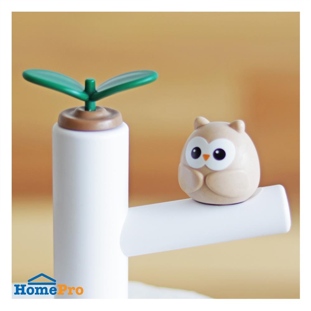 ที่ใส่ทิชชู่ม้วน MINIMAL SCULPT OWL FRIEND สีขาว