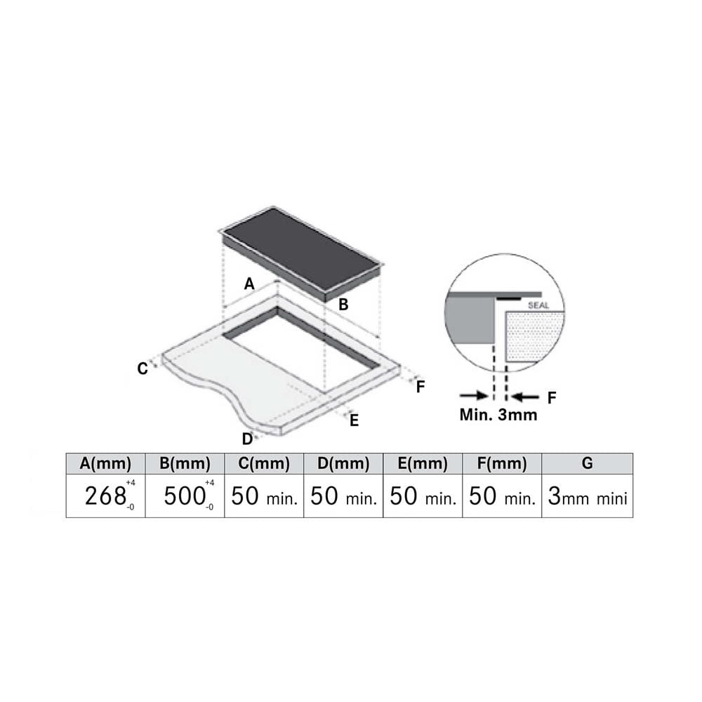 เตาฝัง+เครื่องดูดควัน FRANKE FIH3210+FTC632L BK