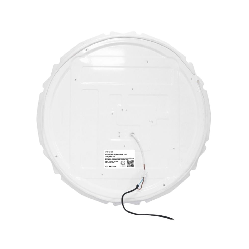 ไฟเพดาน LED RACER AMETHYST-01 19.5 นิ้ว 60 วัตต์ DAYLIGHT/COOL WHITE/WARM WHITE