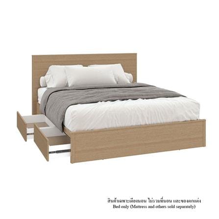 ชุดห้องนอน 6 ฟุต KONCEPT TIMBUR 59062085 สีแคชชูโอ๊ค_3