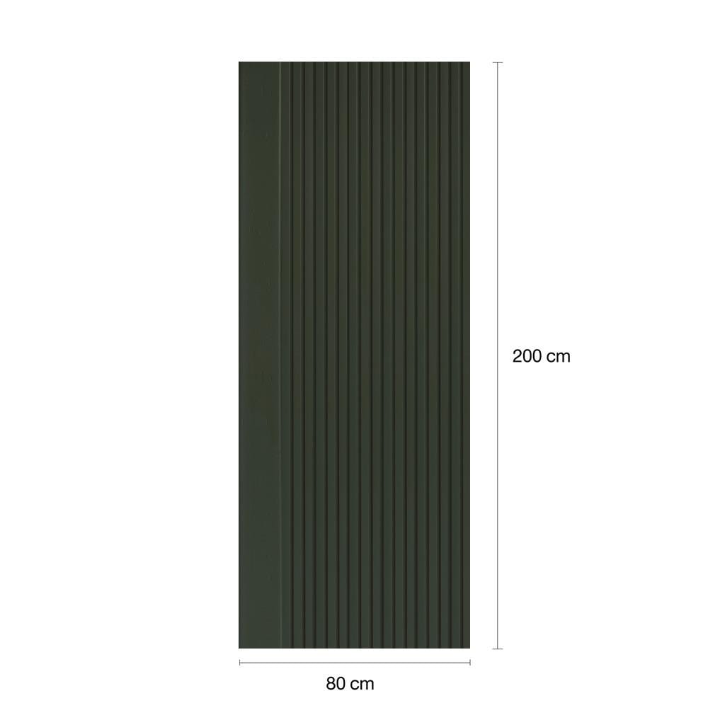 ประตูภายในโพลีสไตรีน ไม่เจาะลูกบิด LINEDEKOR VERTICAL 80x200 ซม. สีเขียว