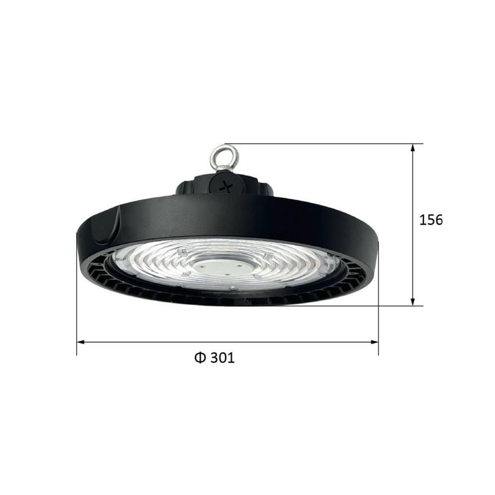 โคมไฮเบย์ LED SYLVANIA DACO 200 วัตต์ DAYLIGHT/COOL WHITE/WARM WHITE สีดำ