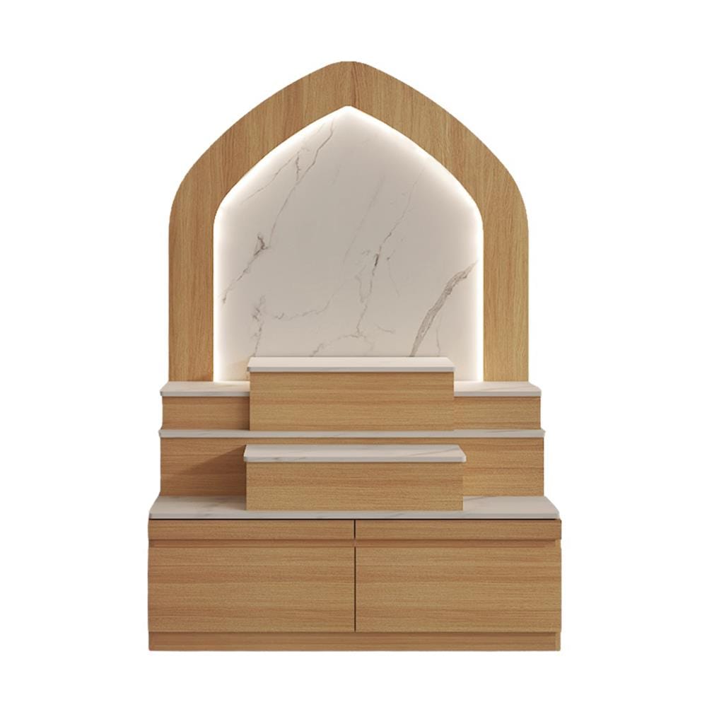 ตู้พระ FURDINI AURA 120 ซม. สี NATURAL OAK/ขาว