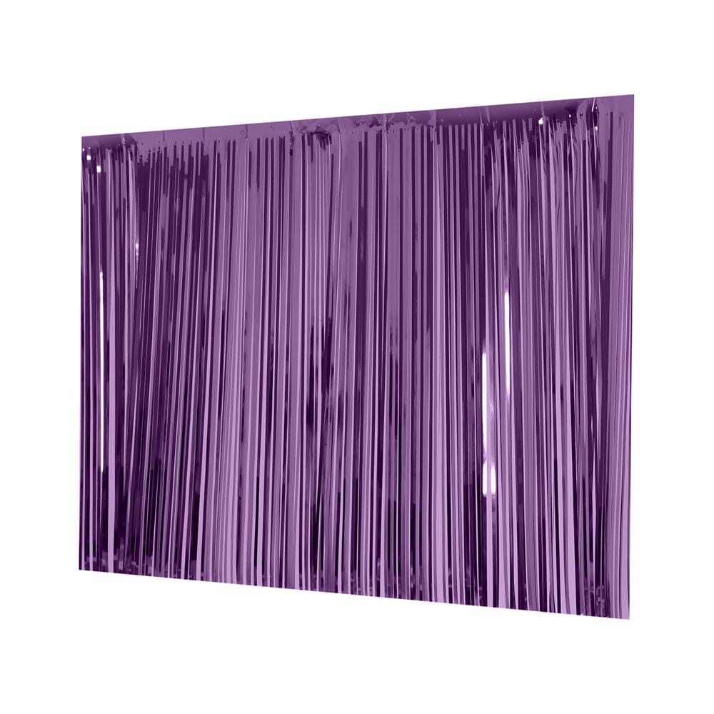 ม่านฟอยล์ตกแต่ง SNAZZ 63.5x90 ซม. สี PLUM