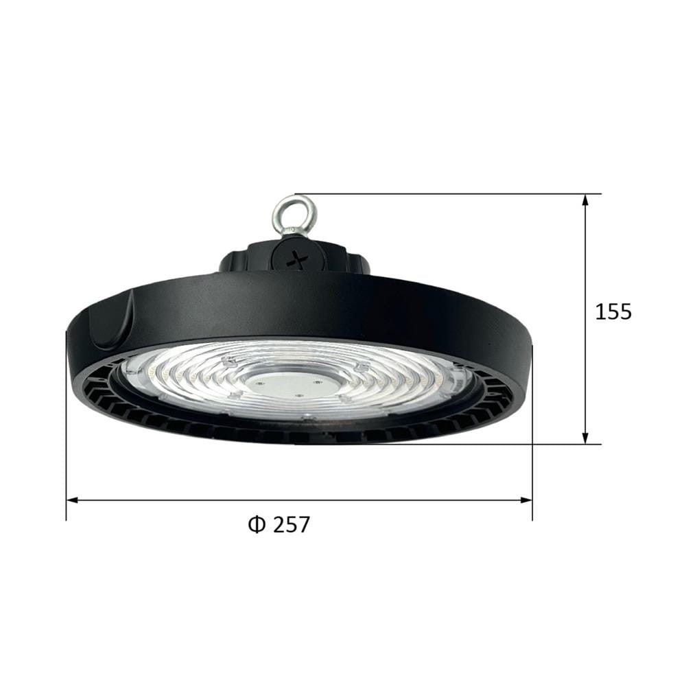 โคมไฮเบย์ LED SYLVANIA DACO 150 วัตต์ DAYLIGHT/COOL WHITE/WARM WHITE สีดำ