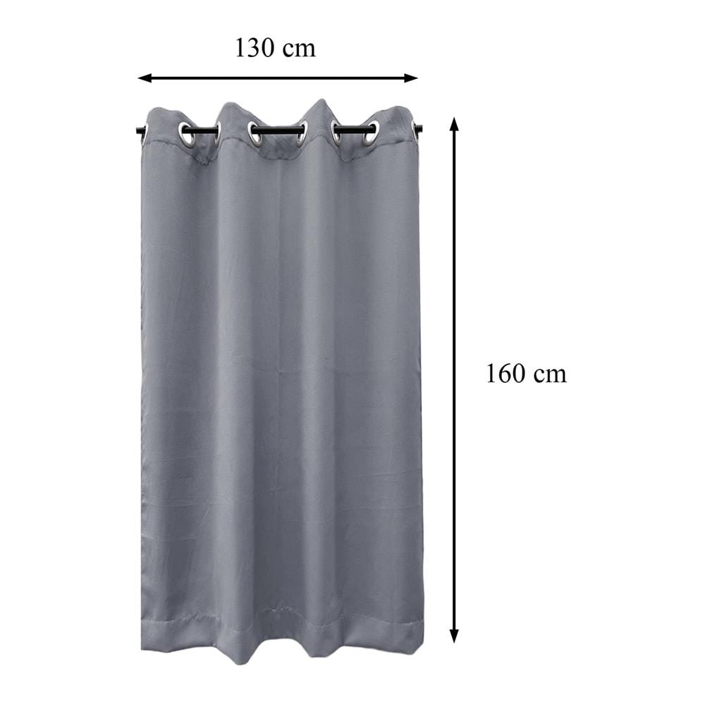 ผ้าม่าน EYELET HOME LIVING STYLE TRACE UV 130x160 ซม. สีเทา