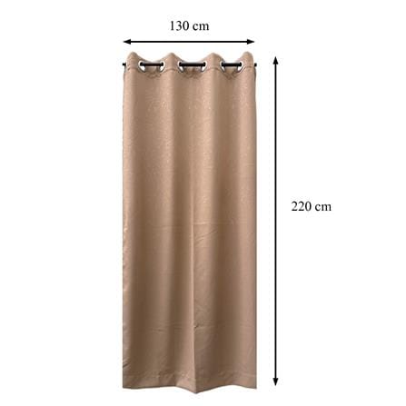 ผ้าม่าน EYELET HOME LIVING STYLE FAYE UV 130x220 ซม. สีน้ำตาล_8