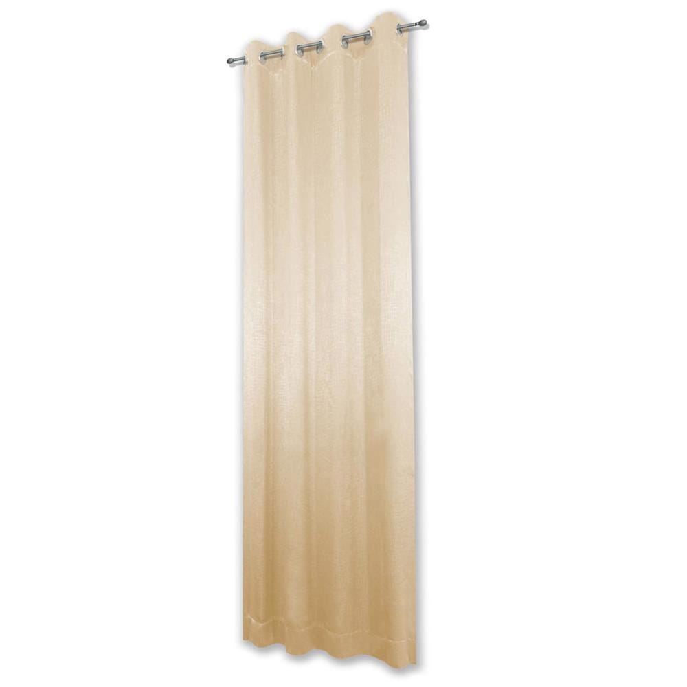 ผ้าม่าน EYELET HOME LIVING STYLE GRID UV 130x220 ซม. สีครีม