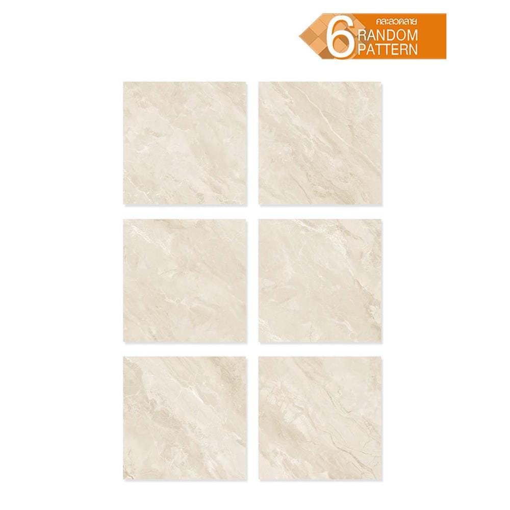 กระเบื้องพื้น 60x60 ซม. TARA เบลิน เบจ A 1.44 ตร.ม.