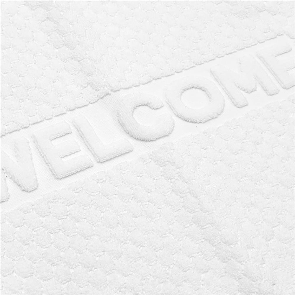 พรมขนหนู HOME LIVING STYLE WELL 17X28 นิ้ว สีขาว