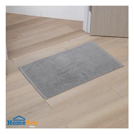 พรมขนหนู HOME LIVING STYLE AMY 17x28 นิ้ว สีเทา_5