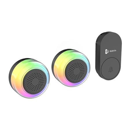 กริ่งไร้สาย ELECKTA KINETIC FL-213-2-BLK สีดำ_2