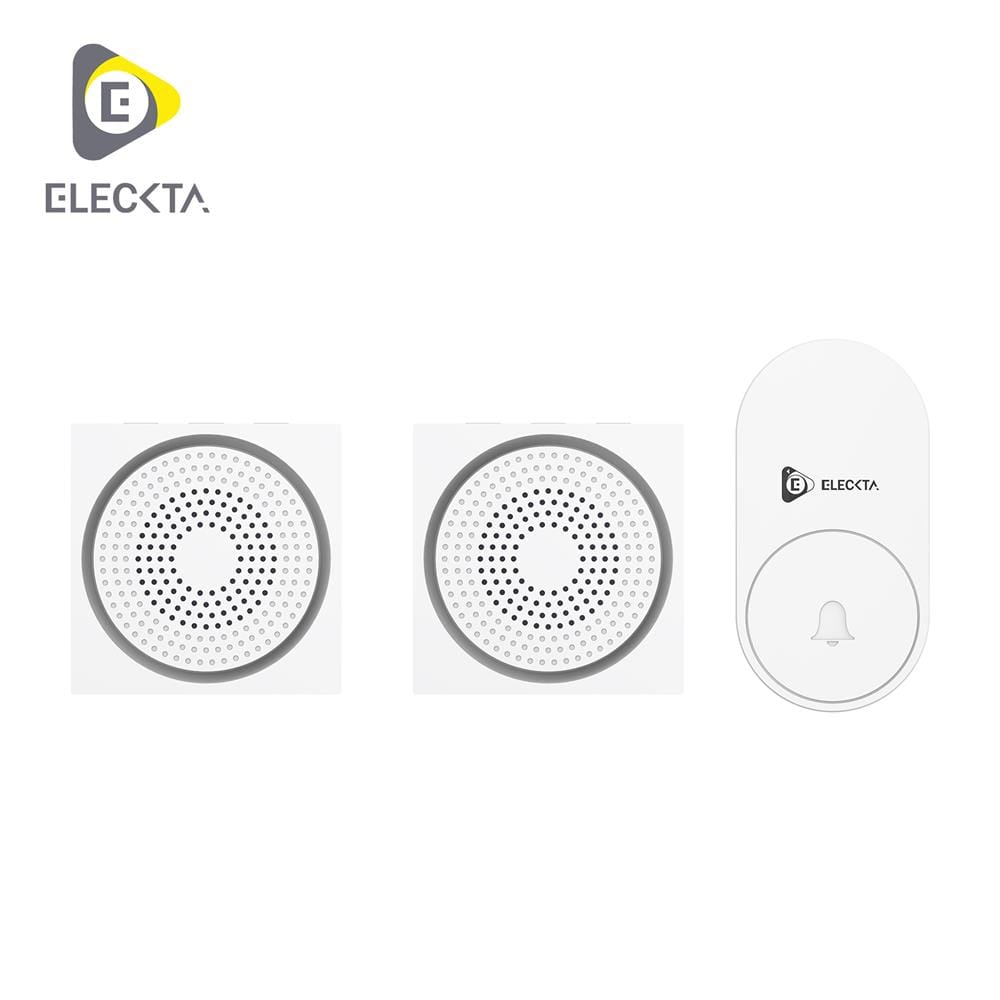 กริ่งไร้สาย ELECKTA KINETIC FL-315-2 สีขาว