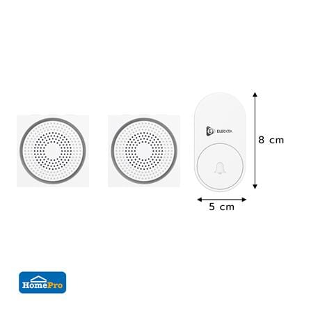 กริ่งไร้สาย ELECKTA KINETIC FL-315-2 สีขาว_4