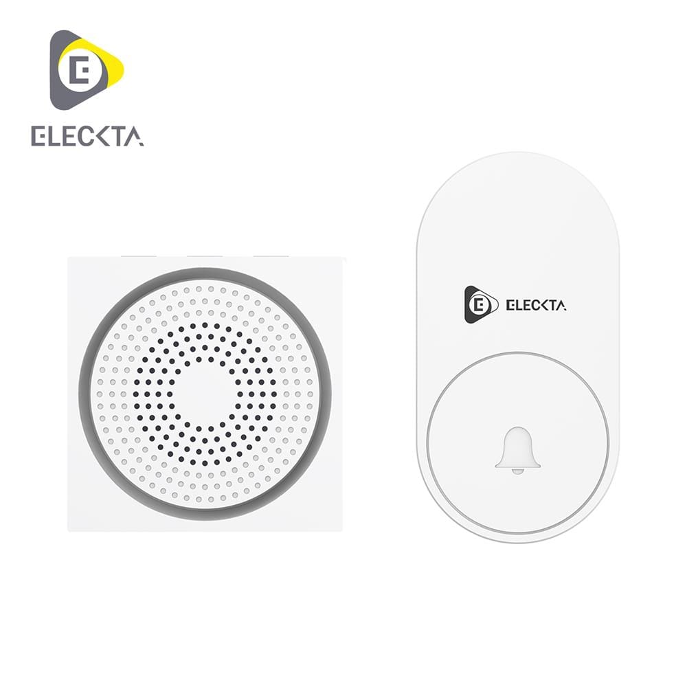 กริ่งไร้สาย ELECKTA KINETIC FL-315 สีขาว